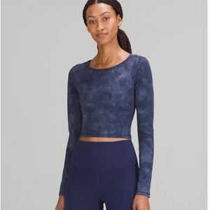 Lululemon Wunder Train Cropped Long Sleeve